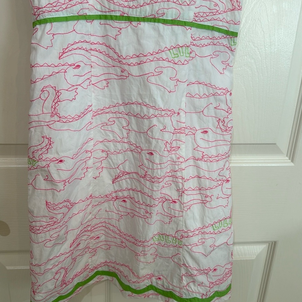 Lilly Pulitzer Pink and Green Kids summer ☀️💖🌴Casual Dress - Picture 7 of 7